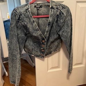 Misguided denim top